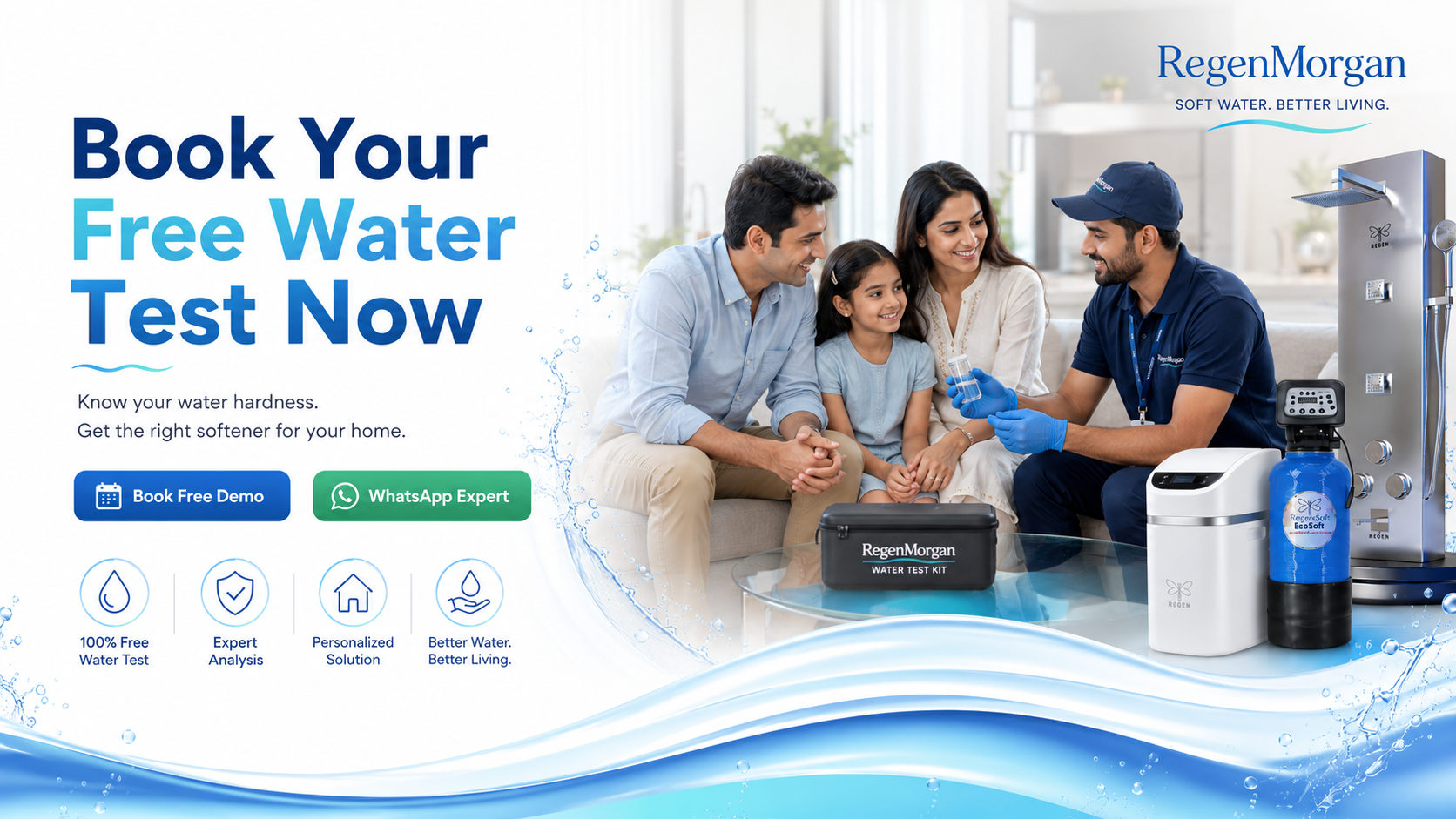 Book your free RegenMorgan water test