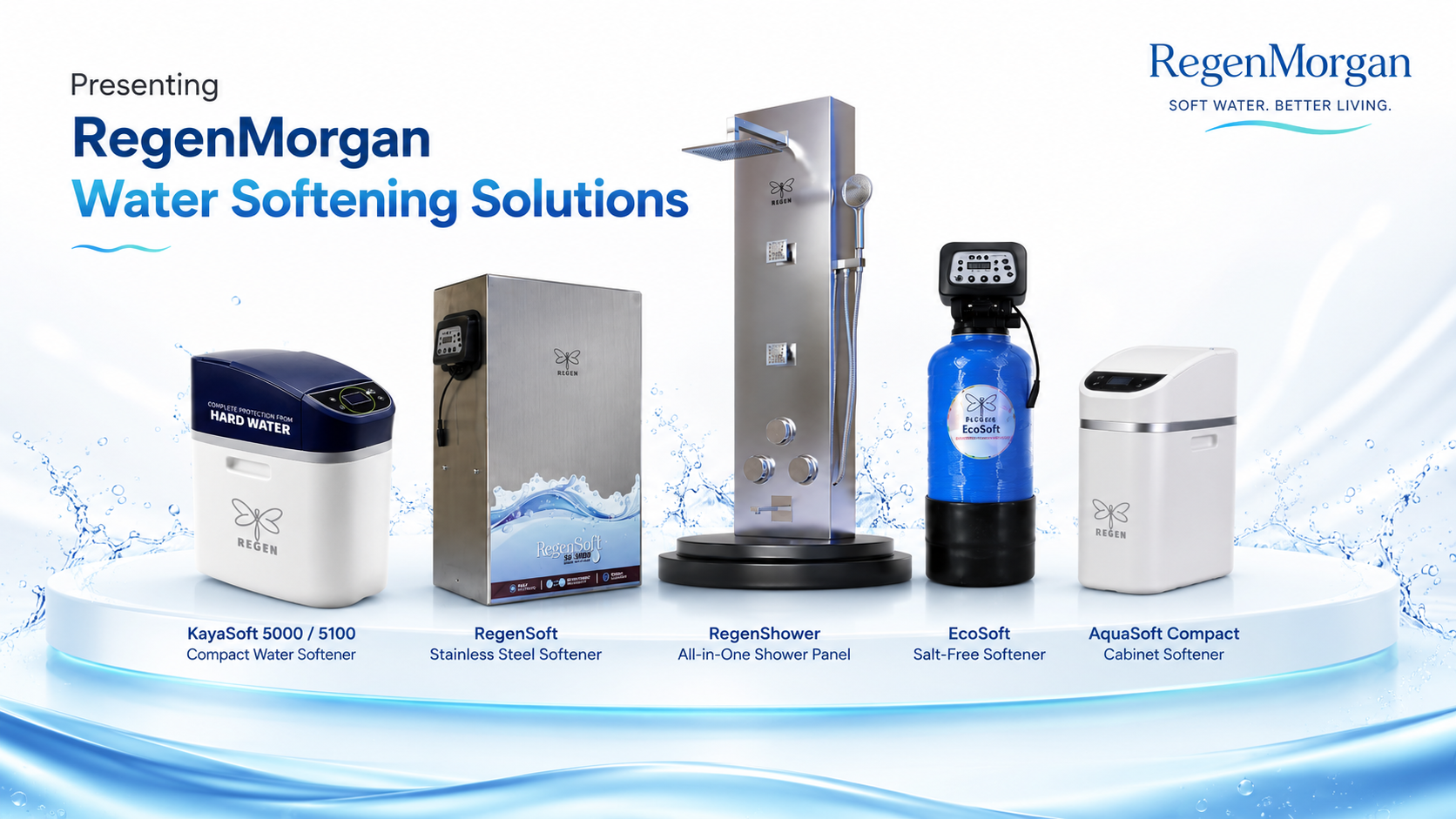 RegenMorgan water softening solutions product range